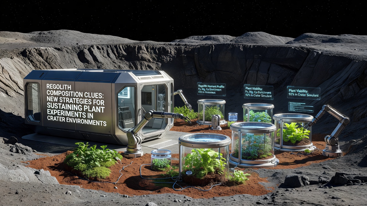 Regolith Composition Clues Pointing Toward New Strategies for Sustaining Plant Experiments in Crater Environments
